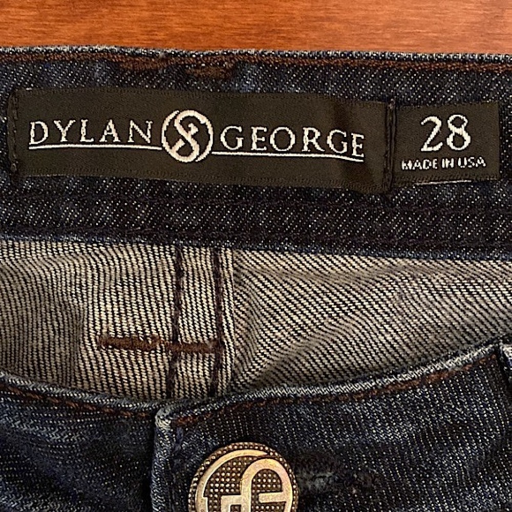 Dylan George Cara Low Rise Skinny Blue SZ 28  Designer Y2K Style Denim Jeans - Picture 7 of 10